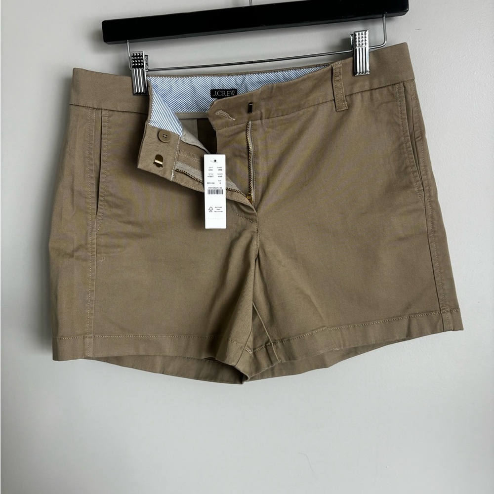 J. Crew Women's Tan Cotton Chino Shorts